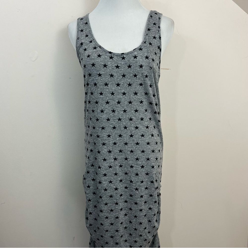 Monrow Gray Star Print Midi Dress - Picture 2 of 9